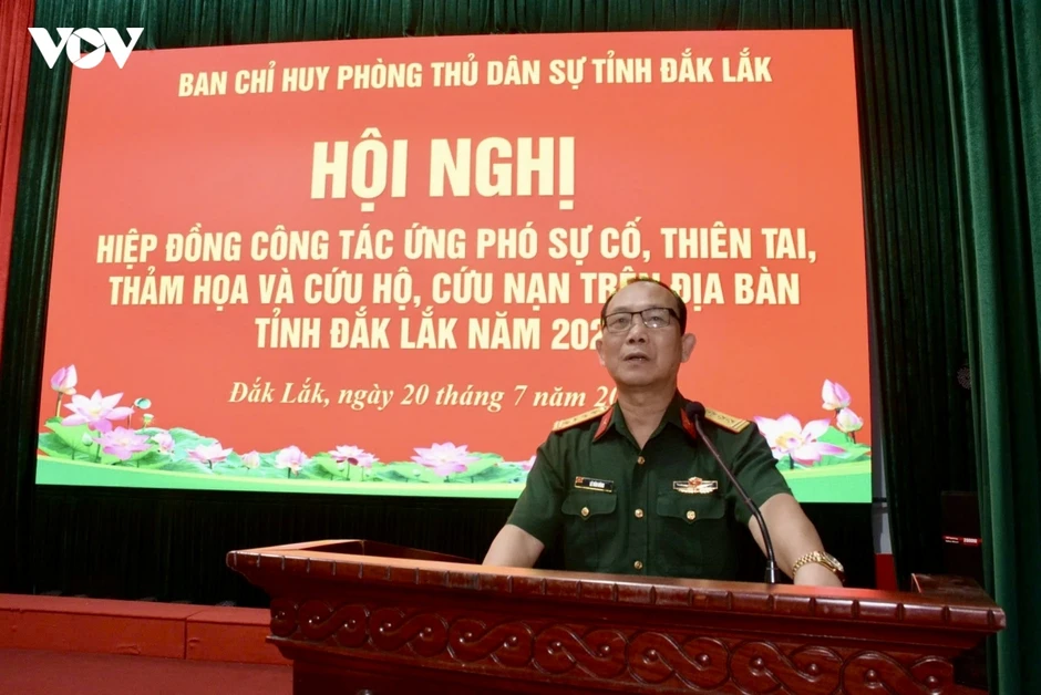 Đắk Lắk sẵn sàng huy động hơn 24.000 người ứng phó thiên tai Đắk Lắk sẵn sàng huy động hơn 24.000 người ứng phó thiên tai