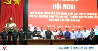 Đắk Lắk triển khai kết nghĩa giữa đơn vị Quân đội với trường dân tộc nội trú