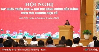 Đảng bộ Chính phủ triển khai 4 thủ tục hành chính của Đảng trên môi trường điện tử