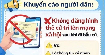 Đăng thẻ cử tri lên mạng tiềm ẩn rủi ro an toàn thông tin cá nhân