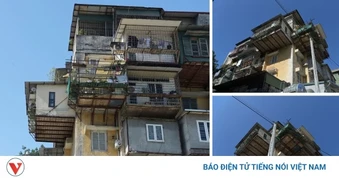 Đê La Thành sau giải tỏa: Lộ diện những khu tập thể cũ cơi nới chằng chịt