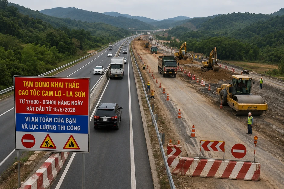 Đề xuất tạm đóng cao tốc Cam Lộ - La Sơn vào ban đêm Đề xuất tạm đóng cao tốc Cam Lộ - La Sơn vào ban đêm