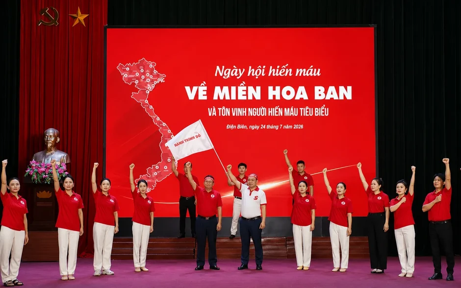 Điện Biên lan tỏa nghĩa cử hiến máu nhân ái từ Hành trình đỏ 2026 Điện Biên lan tỏa nghĩa cử hiến máu nhân ái từ Hành trình đỏ 2026