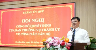 Điều động Phó Chủ tịch Thường trực UBND TP. Huế làm Bí thư Đảng ủy phường