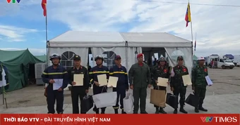 Đoàn cứu nạn, cứu hộ Việt Nam được trao Huy chương “Anh hùng Venezuela”