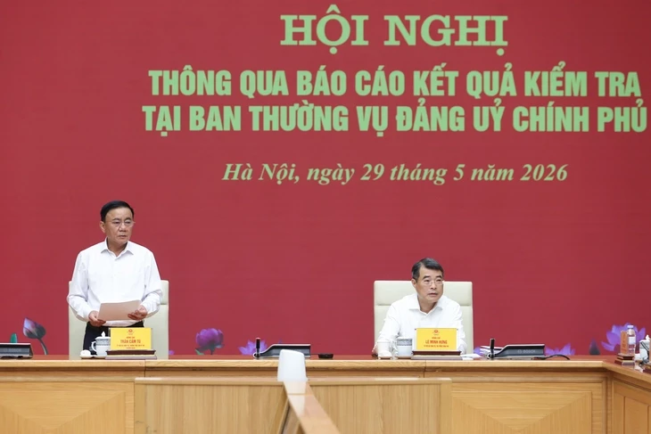 Đoàn kiểm tra của Bộ Chính trị: Đảng ủy Chính phủ hoàn thành khối lượng công việc lớn, có đột phá Đoàn kiểm tra của Bộ Chính trị: Đảng ủy Chính phủ hoàn thành khối lượng công việc lớn, có đột phá