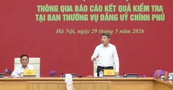 Đoàn kiểm tra của Bộ Chính trị: Đảng ủy Chính phủ hoàn thành khối lượng công việc lớn, có đột phá