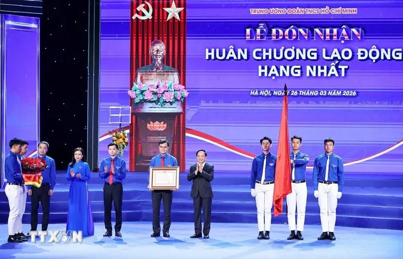 Đoàn Thanh niên Cộng sản Hồ Chí Minh đón nhận Huân chương Lao động hạng Nhất