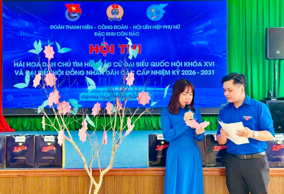 Đoàn viên thanh niên đặc khu Côn Đảo hướng về ngày hội lớn của đất nước
