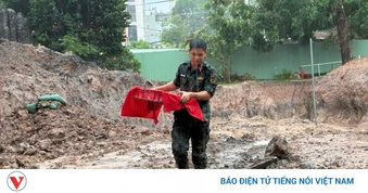 Đội mưa tìm kiếm, quy tập 12 bộ hài cốt liệt sĩ ở Công viên Lê Thị Riêng
