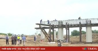 Đồng bằng sông Cửu Long giữ tiến độ thi công nhiều dự án cao tốc trong mùa mưa
