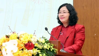 Đồng chí Bùi Thị Minh Hoài gửi thư chúc mừng Đại lễ Phật đản năm 2026 - Phật lịch 2570