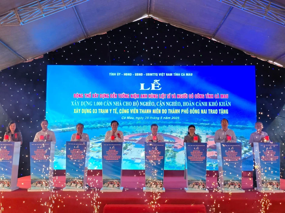 Đồng Nai hỗ trợ Cà Mau hơn 260 tỷ đồng xây trạm y tế, công viên thanh niên Đồng Nai hỗ trợ Cà Mau hơn 260 tỷ đồng xây trạm y tế, công viên thanh niên