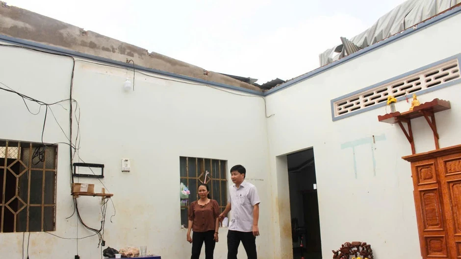Đồng Nai: Mưa đầu mùa kèm lốc xoáy gây thiệt hại cho nhân dân