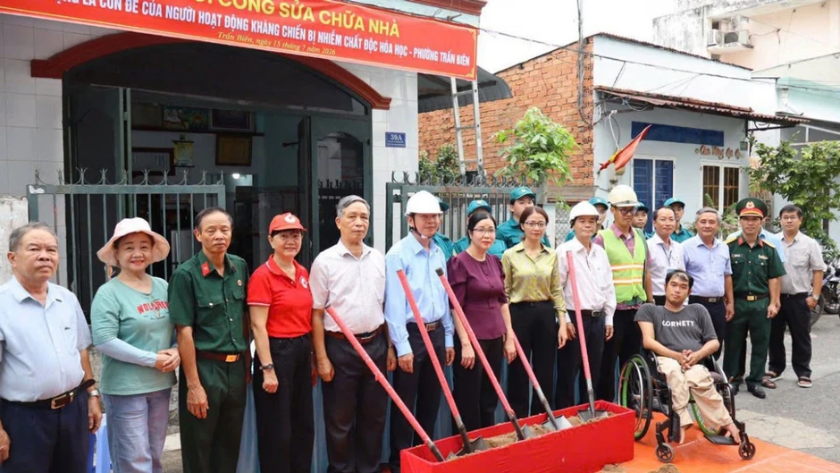 Đồng Nai sửa chữa loạt nhà ở dột nát cho con đẻ người nhiễm chất độc hóa học Đồng Nai sửa chữa loạt nhà ở dột nát cho con đẻ người nhiễm chất độc hóa học