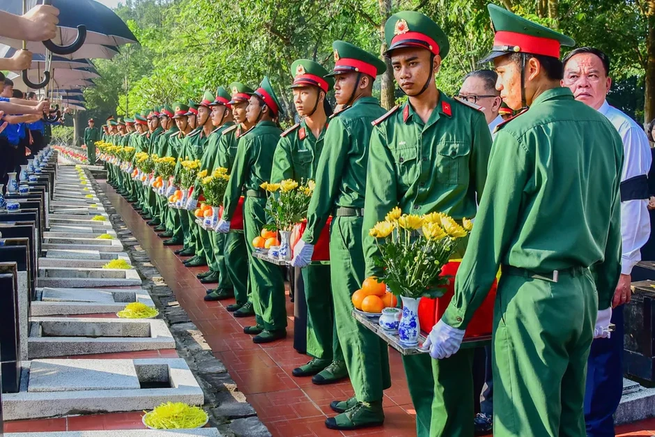 Đồng Nai: Truy điệu, an táng 29 hài cốt liệt sĩ Đồng Nai: Truy điệu, an táng 29 hài cốt liệt sĩ