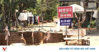 Đồng Tháp sạt lở bờ sông đe dọa sản xuất, hạ tầng giao thông và đời sống người dân