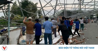 Đồng Tháp thiệt hại hơn 6,2 tỷ đồng do dông lốc, sét gây cho