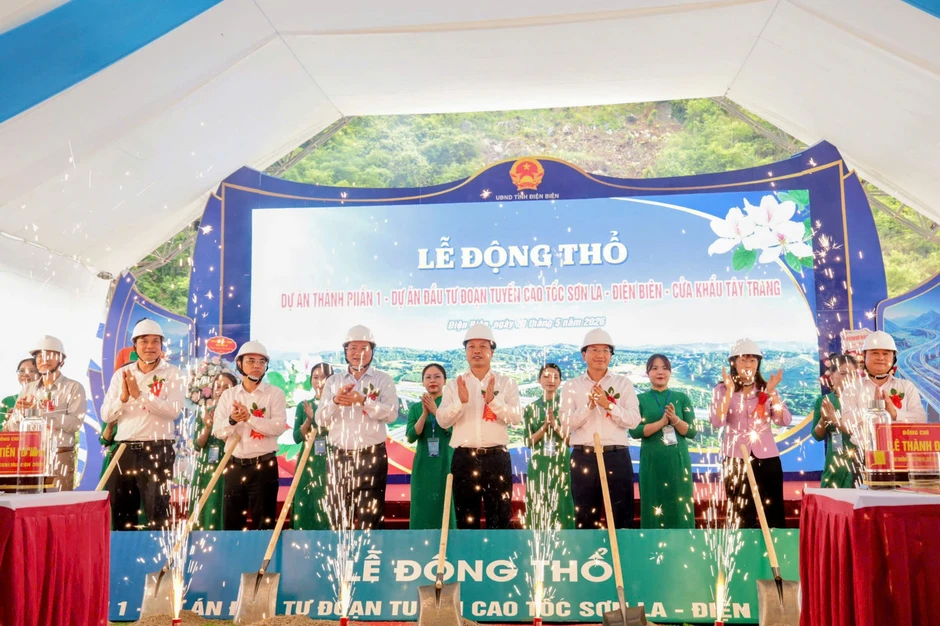 Động thổ tuyến cao tốc hơn 23.000 tỷ đồng nối Sơn La - Điện Biên - cửa khẩu Tây Trang Động thổ tuyến cao tốc hơn 23.000 tỷ đồng nối Sơn La - Điện Biên - cửa khẩu Tây Trang