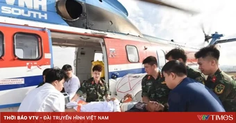 Đưa người dân bị tai nạn nguy kịch ở Trường Sa về đất liền điều trị