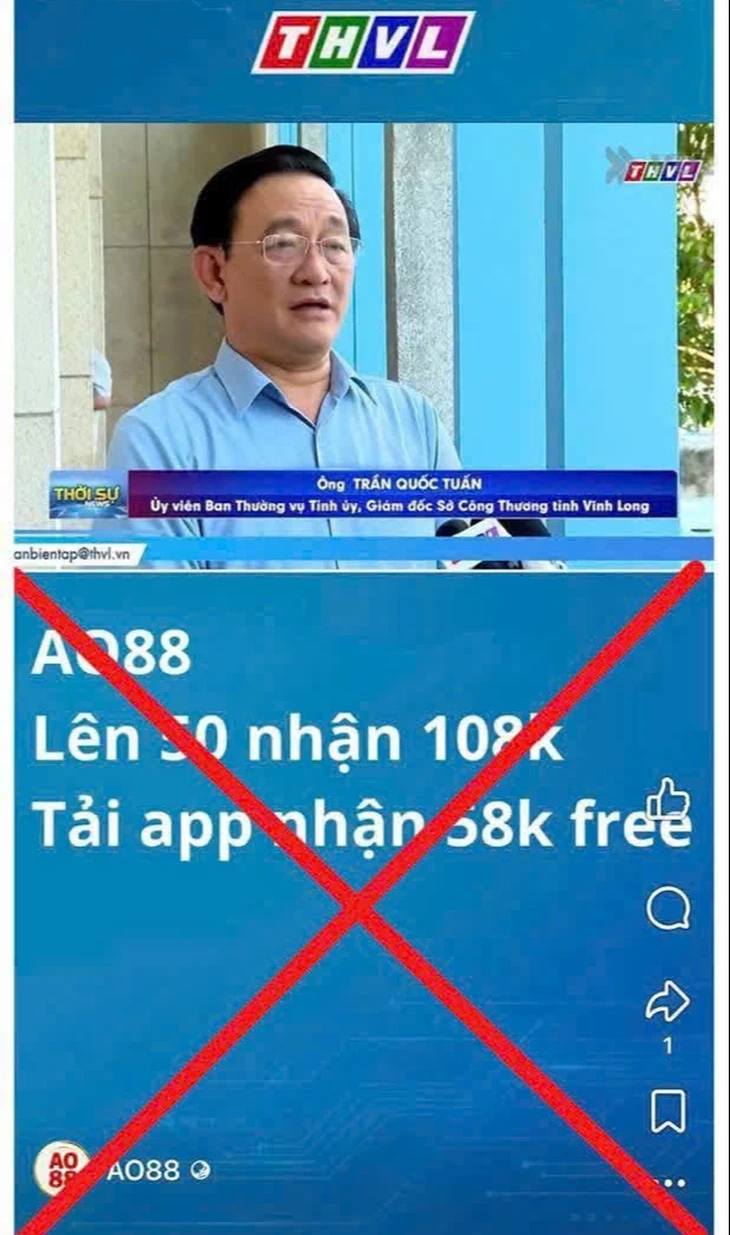 Dùng AI mạo danh giám đốc Sở Công Thương tỉnh phát biểu quảng cáo cho trang đánh bạc online