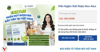 Dược phẩm Vitath bị phạt 110 triệu đồng vì quảng cáo sai quy định