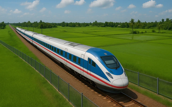 Đường sắt TP.HCM - Cần Thơ giai đoạn 1 là đường đơn, tốc độ 160km/h Đường sắt TP.HCM - Cần Thơ giai đoạn 1 là đường đơn, tốc độ 160km/h