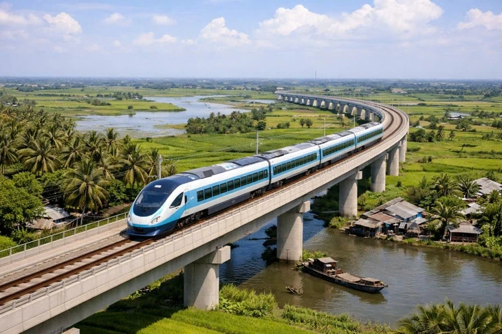 Đường sắt TP.HCM - Cần Thơ giai đoạn 1 là đường đơn, tốc độ 160km/h Đường sắt TP.HCM - Cần Thơ giai đoạn 1 là đường đơn, tốc độ 160km/h