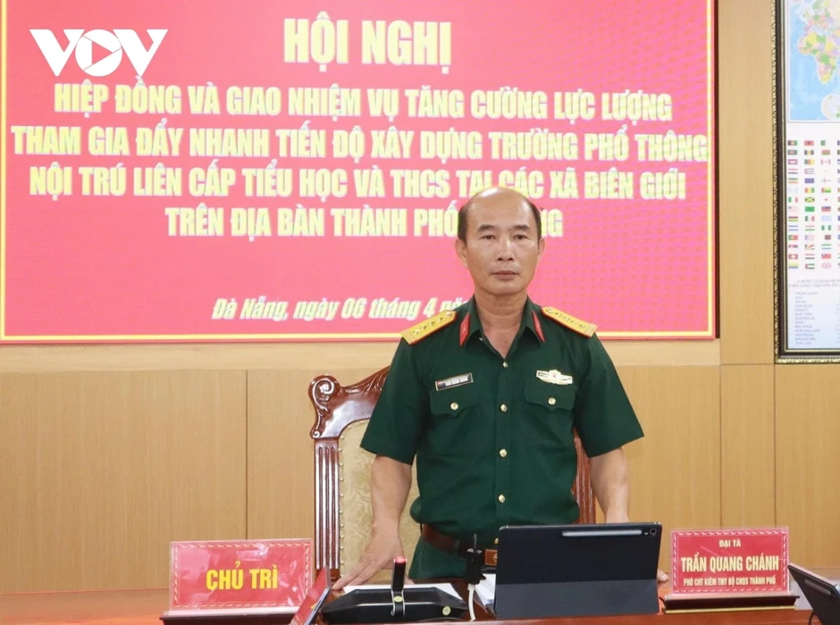 Gần 250 cán bộ, chiến sĩ hỗ trợ xây dựng trường nội trú các xã biên giới Đà Nẵng Gần 250 cán bộ, chiến sĩ hỗ trợ xây dựng trường nội trú các xã biên giới Đà Nẵng