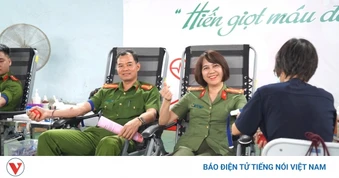 Gần 800 cán bộ, chiến sỹ Công an Thái Nguyên tham gia ngày hội hiến máu