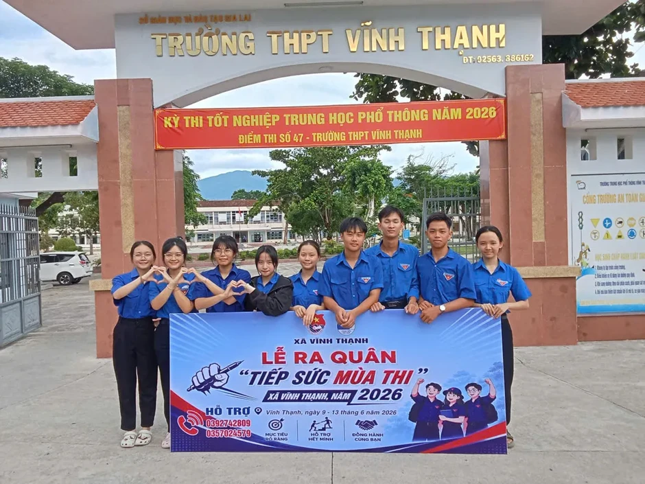 Gia Lai: Hàng nghìn màu áo xanh tiếp sức mùa thi tốt nghiệp THPT 2026 Gia Lai: Hàng nghìn màu áo xanh tiếp sức mùa thi tốt nghiệp THPT 2026