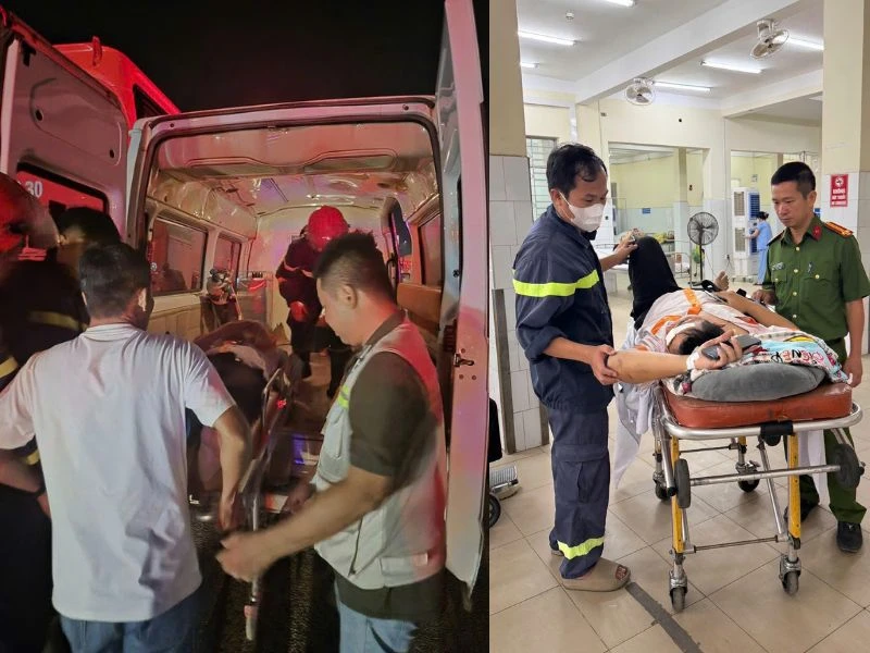 Giải cứu 21 nạn nhân mắc kẹt trong vụ tai nạn giao thông trên cao tốc Giải cứu 21 nạn nhân mắc kẹt trong vụ tai nạn giao thông trên cao tốc