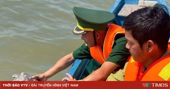 Giải cứu hai cá thể Đồi mồi và Vích bị mắc lưới trên biển Cà Mau