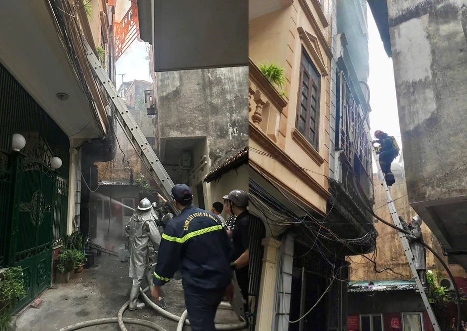 Giải cứu người đàn ông mắc kẹt trong vụ cháy nhà ở Hà Nội sáng nay Giải cứu người đàn ông mắc kẹt trong vụ cháy nhà ở Hà Nội sáng nay