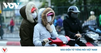 Gió mùa Đông Bắc làm nhiệt độ miền Bắc giảm