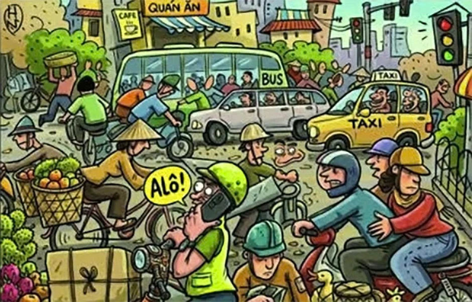 Góc biếm họa: Đừng để thói quen biến thành hiểm họa Góc biếm họa: Đừng để thói quen biến thành hiểm họa