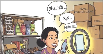 Góc biếm họa: Mua hàng online - cẩn thận giả, thật