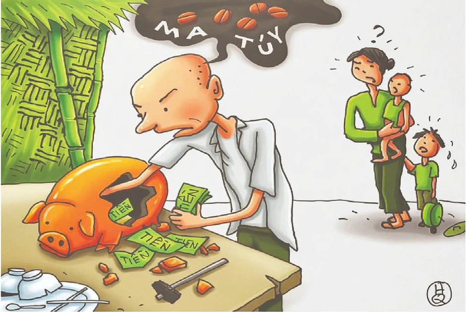 Góc biếm họa: Quyết liệt đẩy lùi tệ nạn ma túy Góc biếm họa: Quyết liệt đẩy lùi tệ nạn ma túy