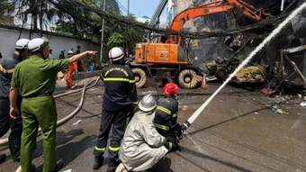 Hà Nội: 1 người tử vong trong vụ cháy nhà hàng kinh doanh trên đường Lê Đức Thọ