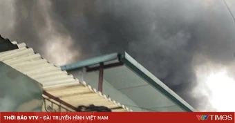 Hà Nội: Cháy kho hàng đông lạnh trên phố Bùi Xương Trạch