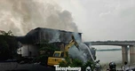 Hà Nội: Cháy nhà kho trên đường Bạch Đằng