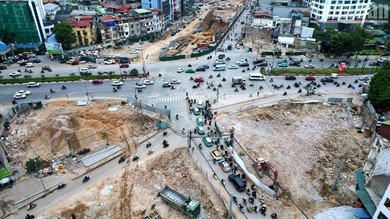 Hà Nội điều chỉnh tổ chức giao thông nút Nguyễn Chí Thanh-La Thành phục vụ thi công Vành đai 1 Hà Nội điều chỉnh tổ chức giao thông nút Nguyễn Chí Thanh-La Thành phục vụ thi công Vành đai 1