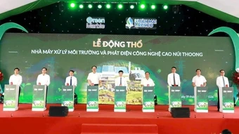 Hà Nội động thổ Nhà máy điện rác Núi Thoong