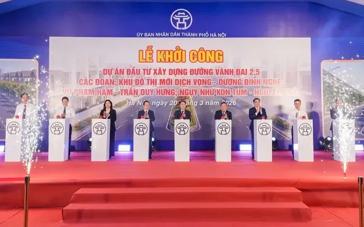 Hà Nội khởi công 3 đoạn dự án Vành đai 2,5 sau nhiều năm chậm trễ