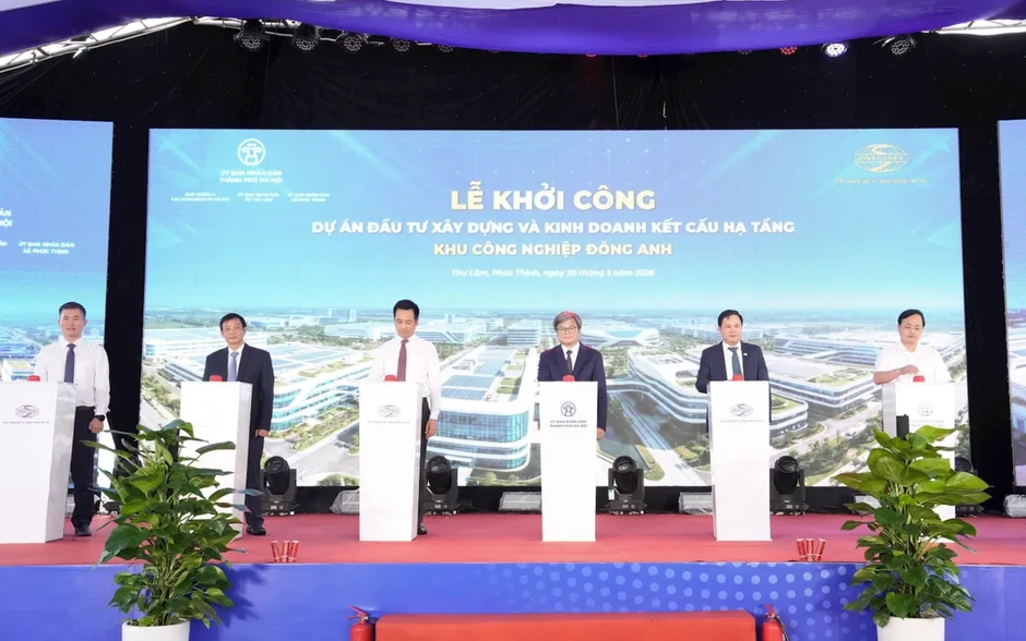 Hà Nội khởi công Khu công nghiệp Đông Anh hơn 6.338 tỷ đồng Hà Nội khởi công Khu công nghiệp Đông Anh hơn 6.338 tỷ đồng