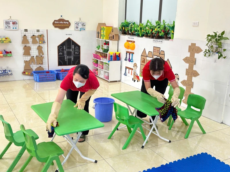 Hà Nội khử khuẩn 100% trường mầm non phòng chống bệnh tay chân miệng Hà Nội khử khuẩn 100% trường mầm non phòng chống bệnh tay chân miệng