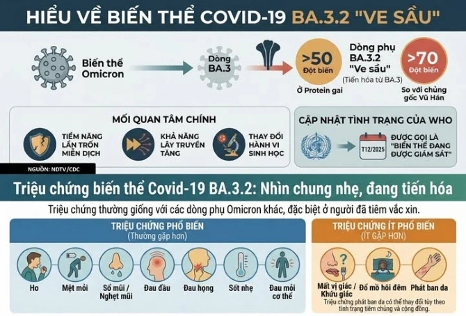 Hà Nội khuyến cáo người dân không hoang mang với biến thể COVID-19 mới BA.3.2 Hà Nội khuyến cáo người dân không hoang mang với biến thể COVID-19 mới BA.3.2