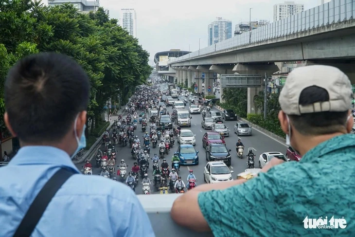 Hà Nội rào chắn 1.200m đường Nguyễn Trãi để làm dự án chống ngập Hà Nội rào chắn 1.200m đường Nguyễn Trãi để làm dự án chống ngập