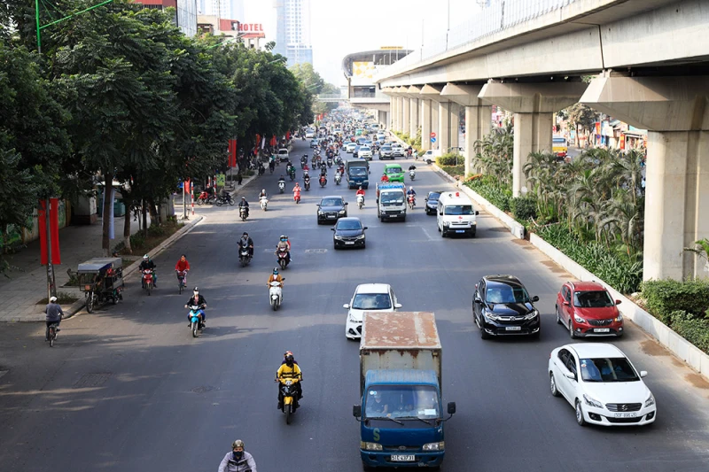 Hà Nội rào chắn hơn 1km đường Nguyễn Trãi Hà Nội rào chắn hơn 1km đường Nguyễn Trãi