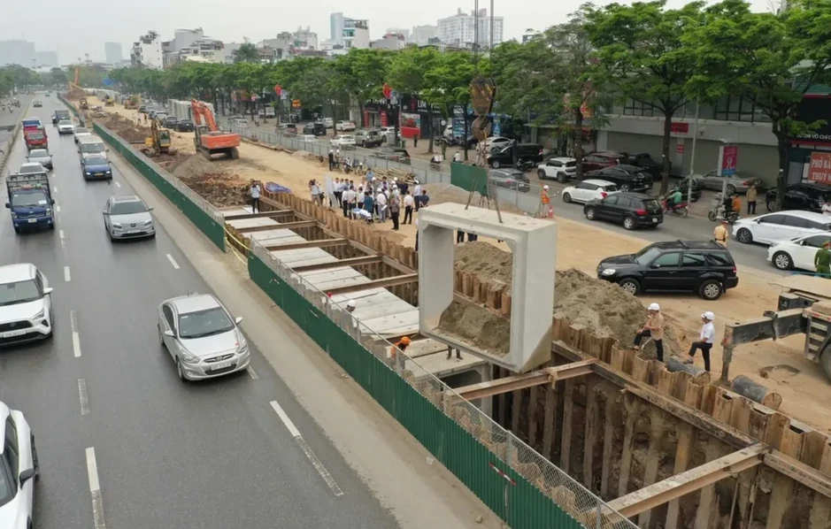 Hà Nội tăng tốc dự án chống ngập tiến độ xong trước mùa mưa 2026